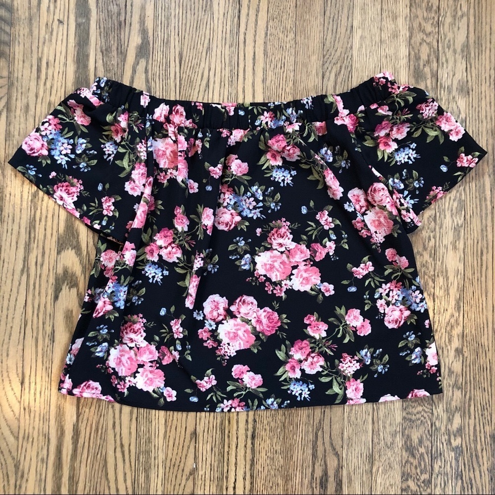✨3/$30✨ Moiety Floral Print Off-Shoulder Top | S​​
